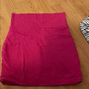 Magenta mini skirt